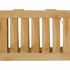 vidaXL vasketøjskurv 35x25x60 cm massivt teaktræ