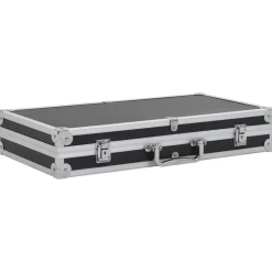 vidaXL våbenkasse aluminium ABS sort