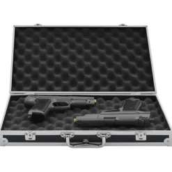 vidaXL våbenkasse aluminium ABS sort