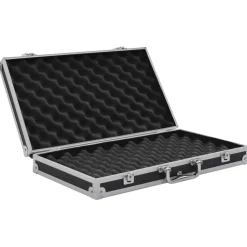 vidaXL våbenkasse aluminium ABS sort