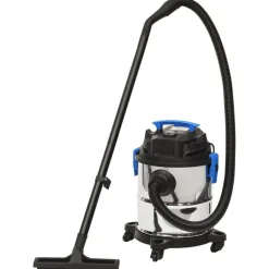 vidaXL våd-/tørstøvsuger 1200 W 20 l sølvfarvet