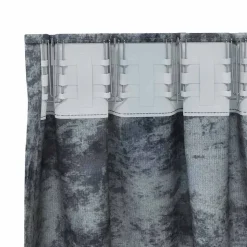 vidaXL Velour Gardiner med gardiner 2 pcs Sølvgrå 140 x 140 cm Fløjl