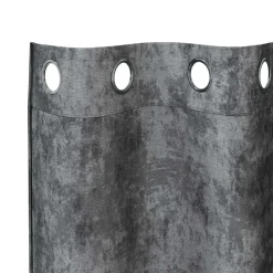 vidaXL Velour Gardiner med gardiner 2 pcs Grå 140 x 140 cm Fløjl