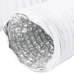vidaXL ventilationsslange 6 m Ø10 cm aluminium og PVC