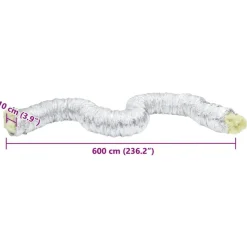 vidaXL ventilationsslange 6 m Ø10 cm isoleret aluminium