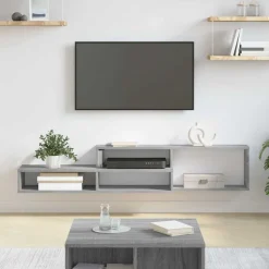 vidaXL VægbeslagtilTV 150x25x28,5cm Konstrueret træ