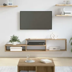 vidaXL VægbeslagtilTV 150x25x28,5cm Konstrueret træ