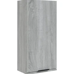 vidaXL væghængt badeværelsesskab 32x20x67 cm grå sonoma-eg