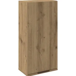 vidaXL væghængt badeværelsesskab 32x20x67 cm kunsteg