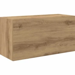 vidaXL væghængt badeværelsesskab 60x25x30 cm konstrueret træ kunsteg