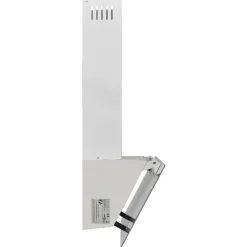 vidaXL væghængt emhætte 60 cm stål og hærdet glas hvid