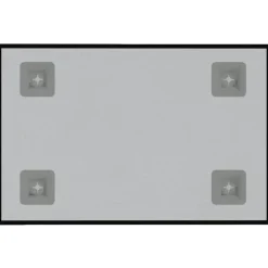 vidaXL væghængt magnettavle 40x30 cm hærdet glas sort