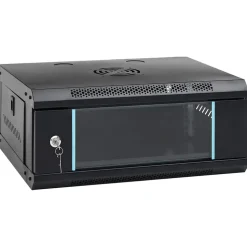 vidaXL væghængt netværksskab 53x40x21 cm 4U IP20 19"