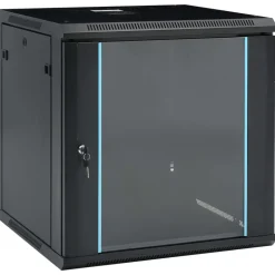 vidaXL væghængt netværksskab 12U IP20 19" 600x600x640 mm