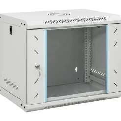vidaXL væghængt netværksskab 53x40x45 cm 9U IP20 19"