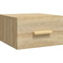 vidaXL væghængt sengebord 35x35x20 cm sonoma-eg