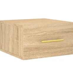 vidaXL væghængt sengebord 35x35x20 cm sonoma-eg