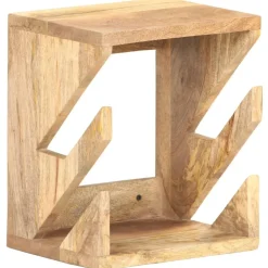 vidaXL væghængt skateboardstativ 25x20x30 cm massivt mangotræ