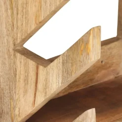 vidaXL væghængt skateboardstativ 25x20x30 cm massivt mangotræ