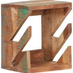 vidaXL væghængt skateboardstativ 25x20x30 cm massivt genbrugstræ