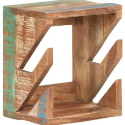 vidaXL væghængt skateboardstativ 25x20x30 cm massivt genbrugstræ