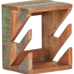 vidaXL væghængt skateboardstativ 25x20x30 cm massivt genbrugstræ