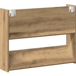 vidaXL væghængt skoreol 80x18x60 cm konstrueret træ kunsteg