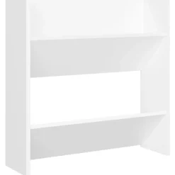 vidaXL væghængt skoskab 4 stk. 60x18x60 cm konstrueret træ hvid