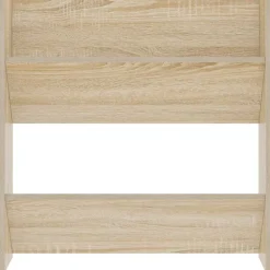 vidaXL væghængt skoskab 60x18x60 cm konstrueret træ sonoma-eg