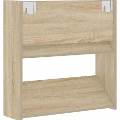 vidaXL væghængt skoskab 60x18x60 cm konstrueret træ sonoma-eg