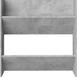 vidaXL væghængt skoskab 60x18x60 cm konstrueret træ betongrå
