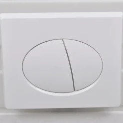 vidaXL væghængt toilet med skjult cisterne keramik hvid