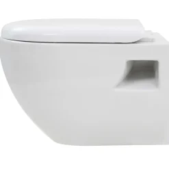vidaXL væghængt toilet med skjult cisterne keramisk
