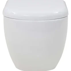 vidaXL væghængt toilet med skjult cisterne keramisk