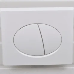vidaXL væghængt toilet med skjult cisterne keramik hvid