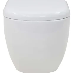 vidaXL væghængt toilet med skjult cisterne keramik hvid
