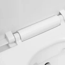vidaXL væghængt toilet uden kant med bidetfunktion keramik hvid