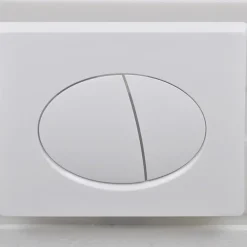 vidaXL væghængt toilet uden kant og med skjult cisterne keramik hvid