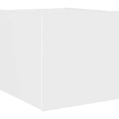 vidaXL væghængt tv-bord med LED-lys 30,5x35x30 hvid