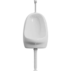 vidaXL væghængt urinal med skylleventil keramisk hvid