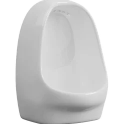 vidaXL væghængt urinal med skylleventil keramisk hvid