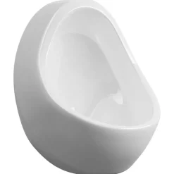 vidaXL væghængt urinal med skylleventil keramisk hvid