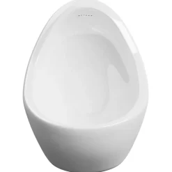 vidaXL væghængt urinal med skylleventil keramisk hvid