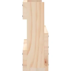 vidaXL væghængte skohylder 2 stk. 59x9x23 cm massivt fyrretræ