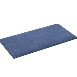 vidaXL Væghovedgærde 12 pcs Blå 30 x 15 cm Stof
