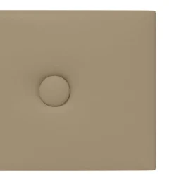 vidaXL Væghovedgærde 12 pcs Cappuccino 60 x 15 cm Faux læder