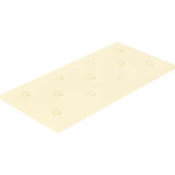vidaXL Væghovedgærde 12 pcs Creme 60 x 30 cm Faux læder