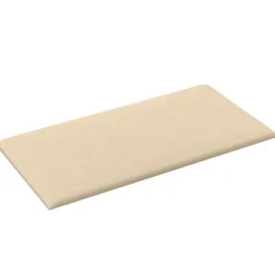 vidaXL Væghovedgærde 12 pcs Creme 30 x 15 cm Stof