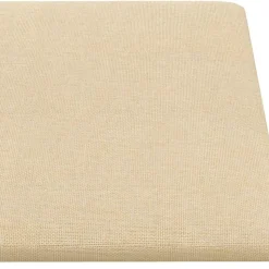 vidaXL Væghovedgærde 12 pcs Creme 30 x 15 cm Stof