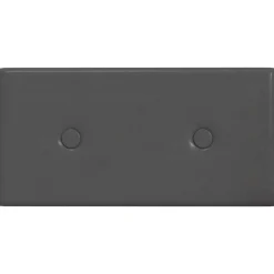 vidaXL Væghovedgærde 12 pcs Grå 30 x 15 cm Faux læder